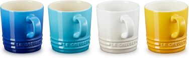 Набор из 4 чашек для капучино 200 мл, разноцветный Riviera Le Creuset