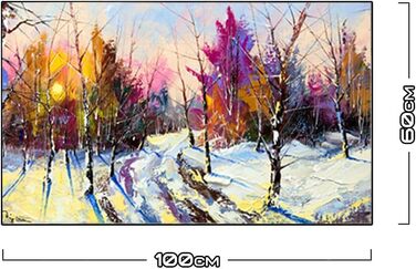 Дизайнерський кухонний фартух з алюмінієвого композиту, кухонний фартух, товщина 3 мм, 60x100 см, (Зимовий ліс)