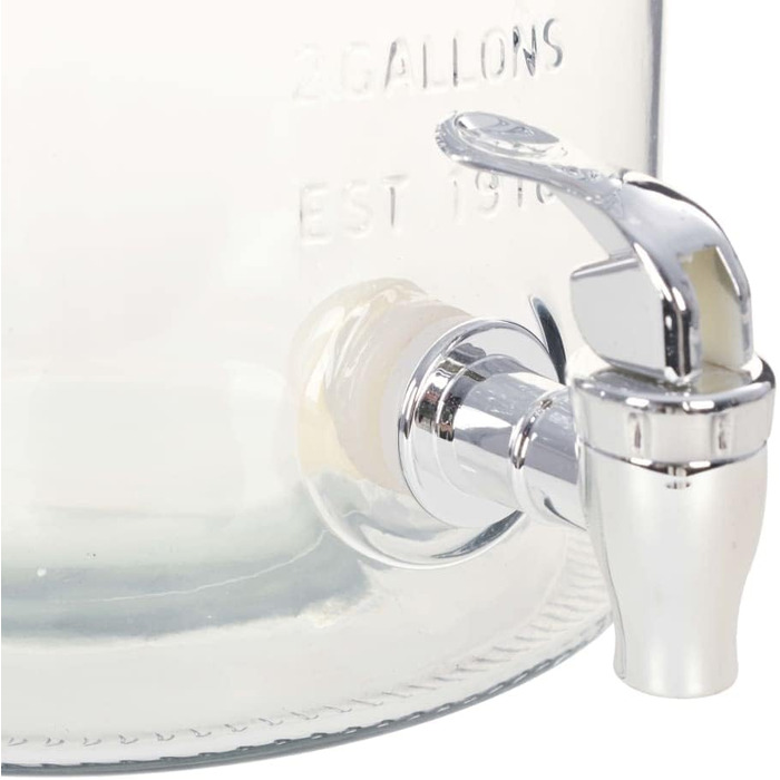 Диспенсер для напитков стеклянный с краном 8 л HaoChrymec