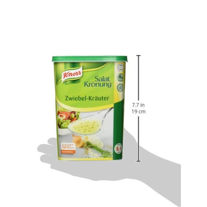 Заправка для салату Knorr Art (Легко готується, універсальна заправка для салату) 1 упаковка (1 x 1 кг) (Цибуля, 1 кг (1 упаковка))