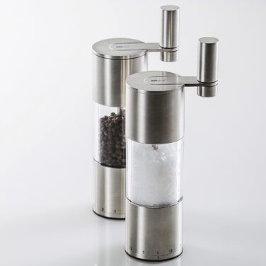 Мельница для перца и соли с рукояткой, набор 2 предмета с упаковками 50 г перца и морской соли Select AdHoc