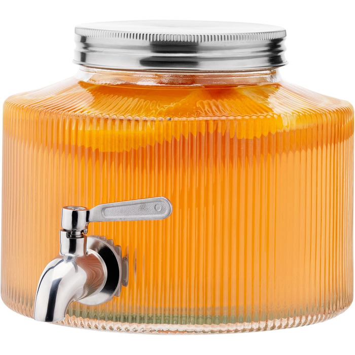 Стеклянный диспенсер для напитков 2,7 л Navaris