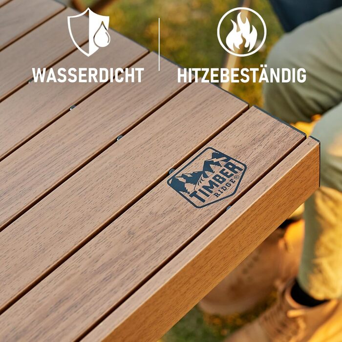 Складной кемпинговый стол 125 x 80 см TIMBER RIDGE