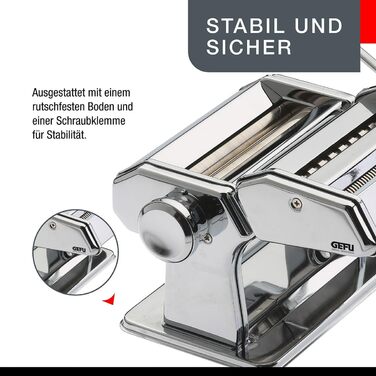 Машина для пасти Pasta Perfetta de Luxe з 3 насадками Gefu