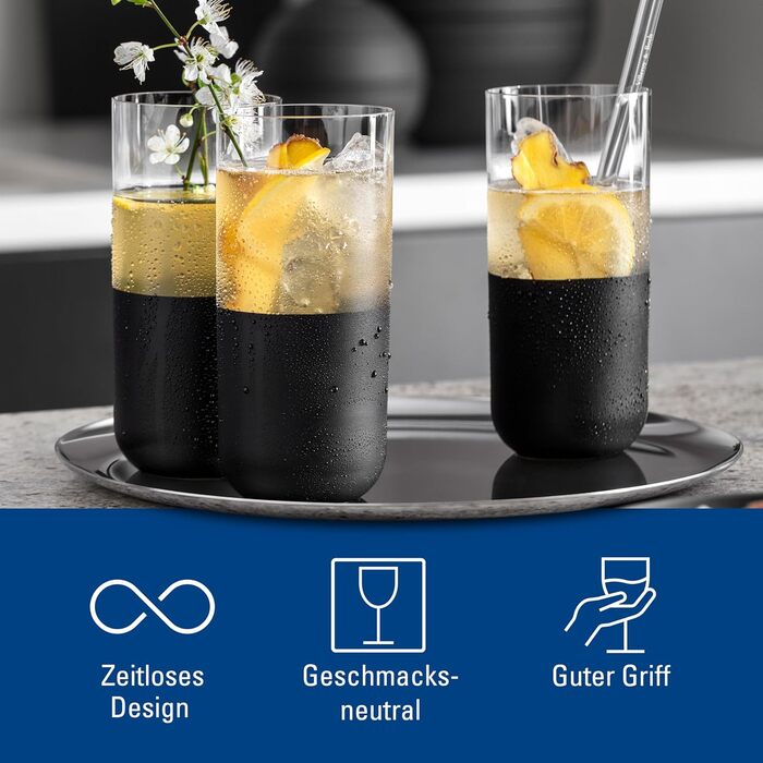 Набір келихів для лонгдрінків 4 шт 300 мл Manufacture Rock Villeroy & Boch