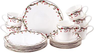 Рождественский сервиз на 6 персон, 18 предметов Nora Christmas Hutschenreuther