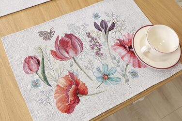 Набір серветок під тарілки 12 шт 35 х 45 см textile idea