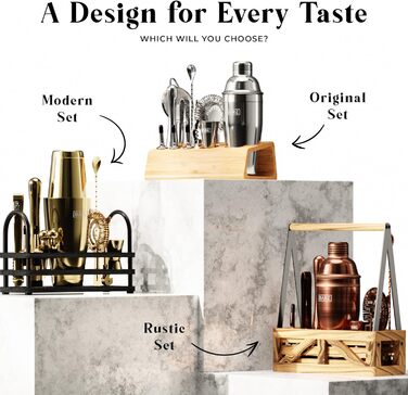 Набір для коктейлів 16 предметів Bare Barrel