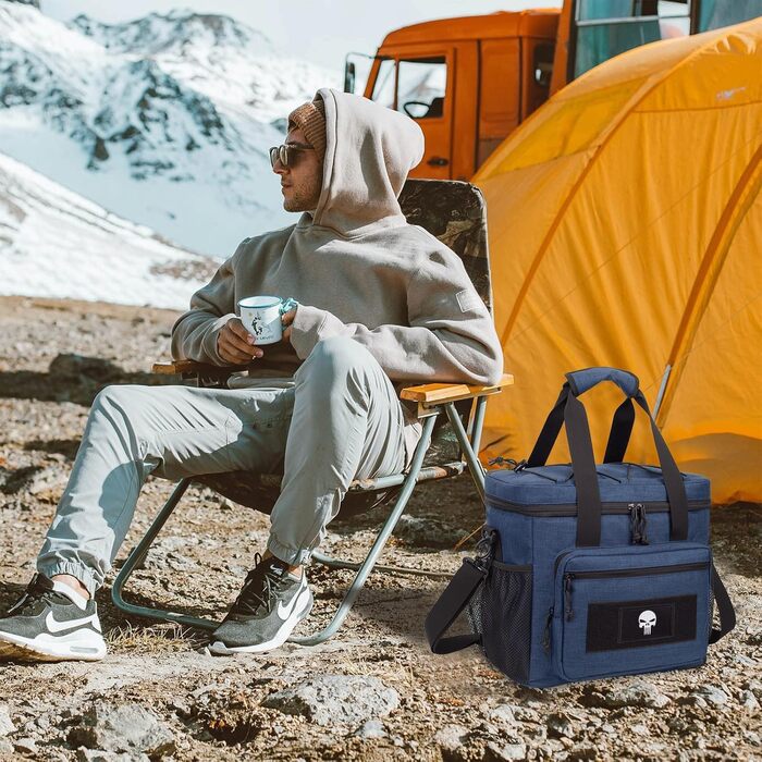 Тактична сумка для ланчу для чоловіків 12,3 л синя Bunnychic