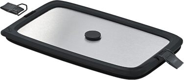 Контейнер для хранения 1 л прямоугольный с разделителем, крышкой и шейкерами для соли и перца FLEXX 2GO Rosle