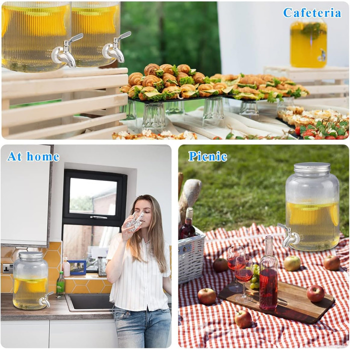 Стеклянный диспенсер для напитков 4 л Berglander