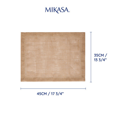 Набор плейсматов Mikasa Natural, джут, 45 х 35 см, 2 пр.