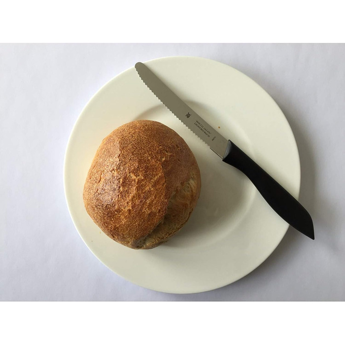 Набір ножів для сніданку WMF Classic Line 6 предметів, 23 см, ніж для хліба зубчастий край, ніж для хліба, спеціальна сталь леза, пластикова ручка, (барвистий, одинарний)
