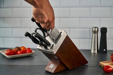 Набор ножей с блоком, 7 предметов, коричневый Four Star Zwilling
