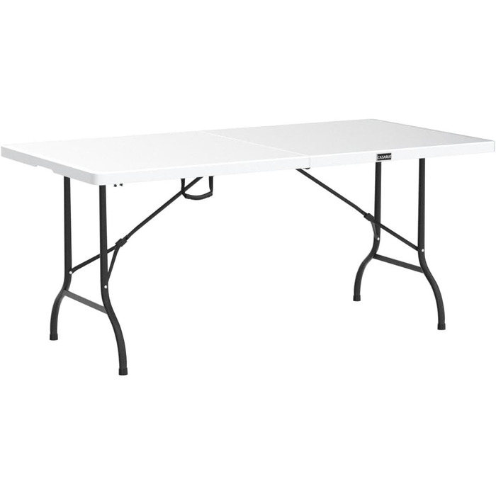 Складний стіл 180x75 см білий Casaria