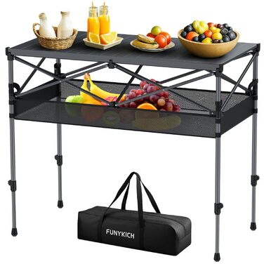 Складной кемпинговый стол 100 x 50 x 70/87 см FUNYKICH