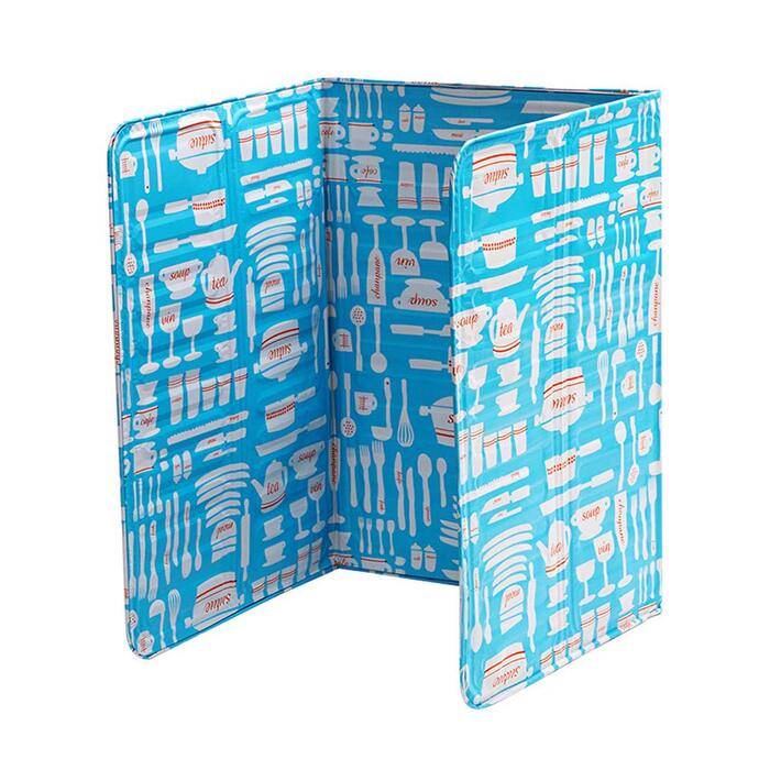 Сторонній кухонний сплеск, складна маслозахисна дошка, алюмінієва фольга, газова плита, щит, кухонна плита, сковорода, олія, сплеск, екран (синій), 3-