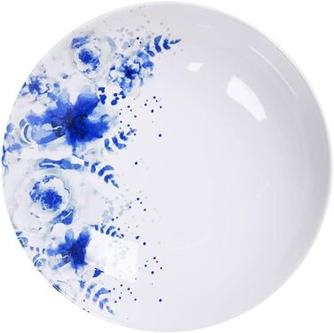 Набір посуду konsimo Combi 12 персон Набір тарілок BASIMA Modern 36 предметів Столовий сервіз - Сервіз та набори посуду - Комбінований сервіз 12 осіб - Сервіз для сім'ї - Посуд кольоровий Посуд (синій/білий, 18 шт. )