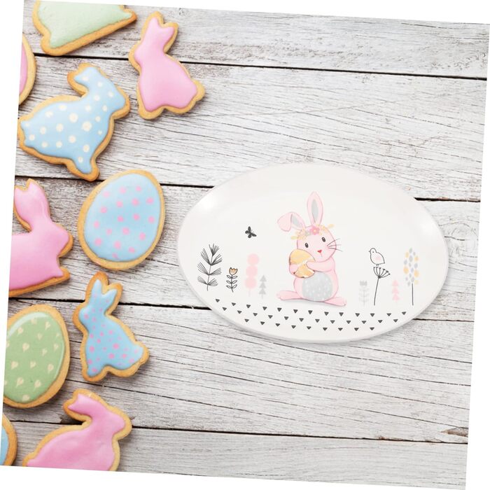 Керамическая тарелка с кроликом 28 см FUNOMOCYA